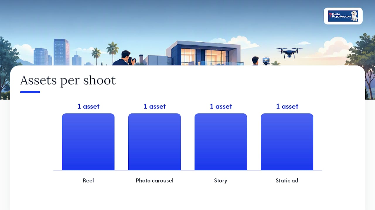 One property shoot becoming four social assets