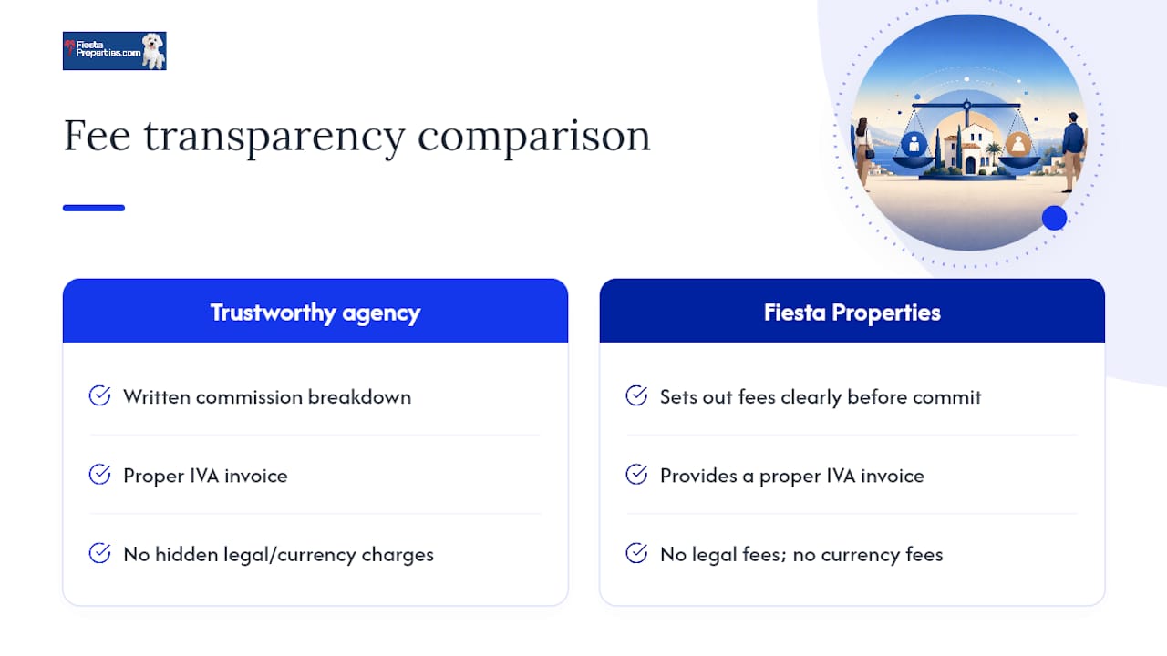 How Fiesta Properties approaches fees and transparency — overview diagram