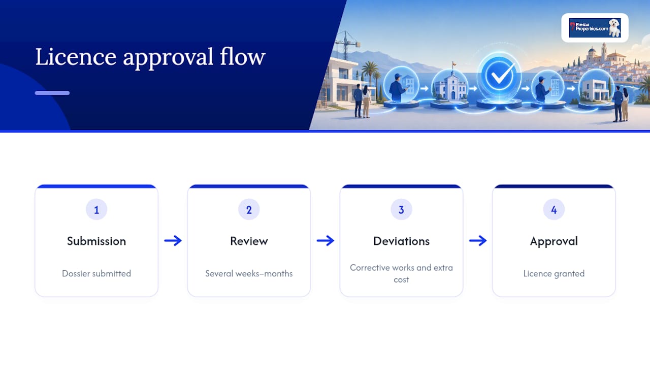 Property licence process and typical timing