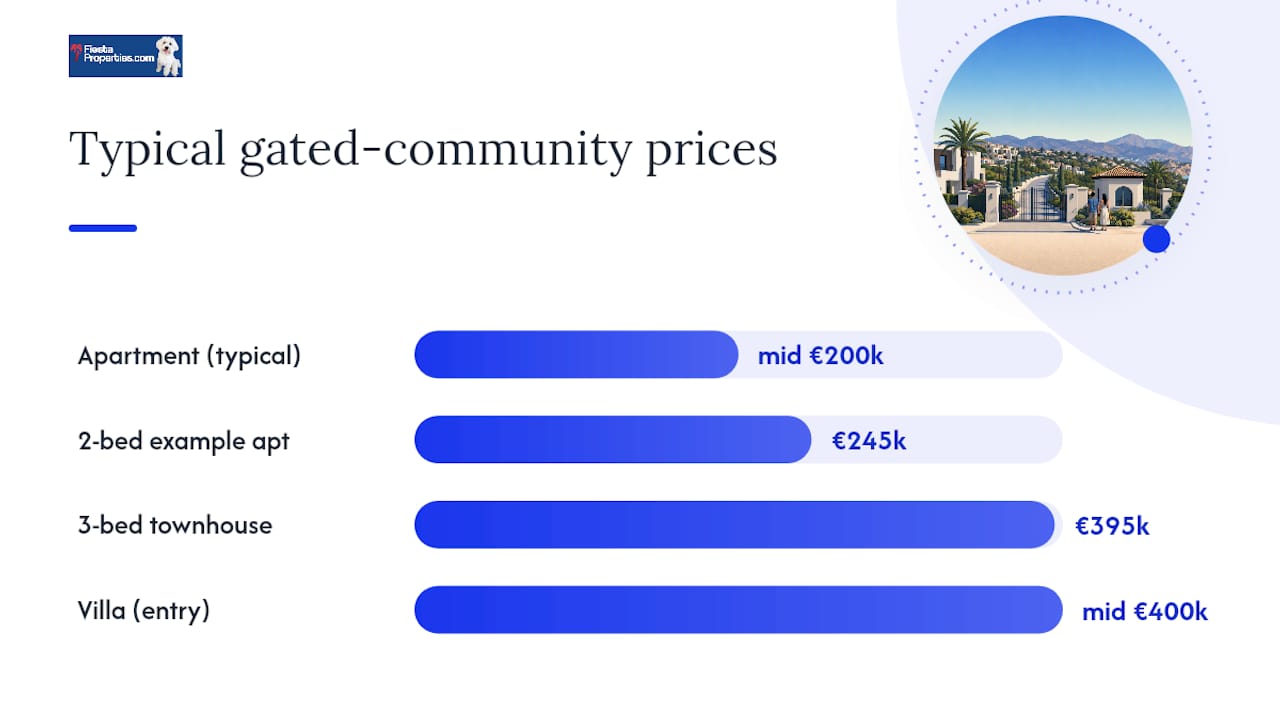 Property types, prices and example listings — overview diagram