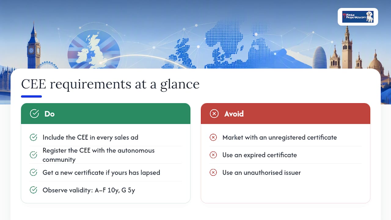 What is an energy performance certificate in Spain? — overview diagram
