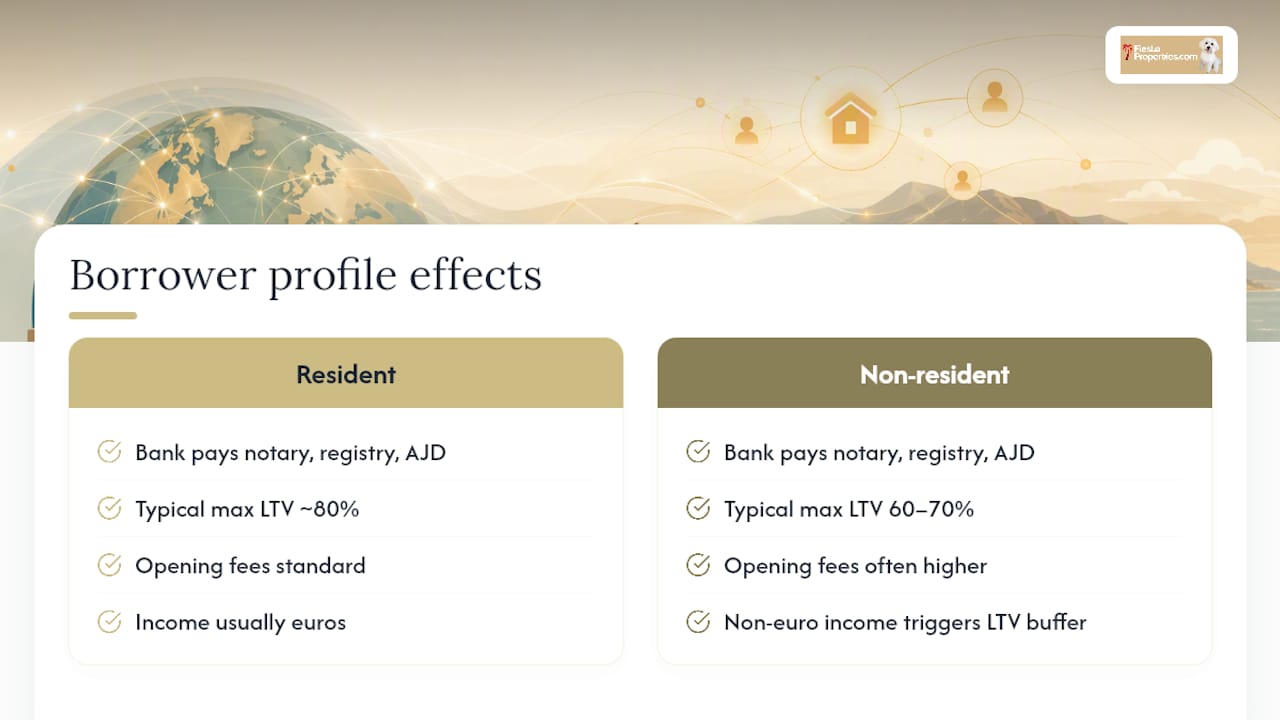 Does your borrower profile change your mortgage fees? — overview diagram