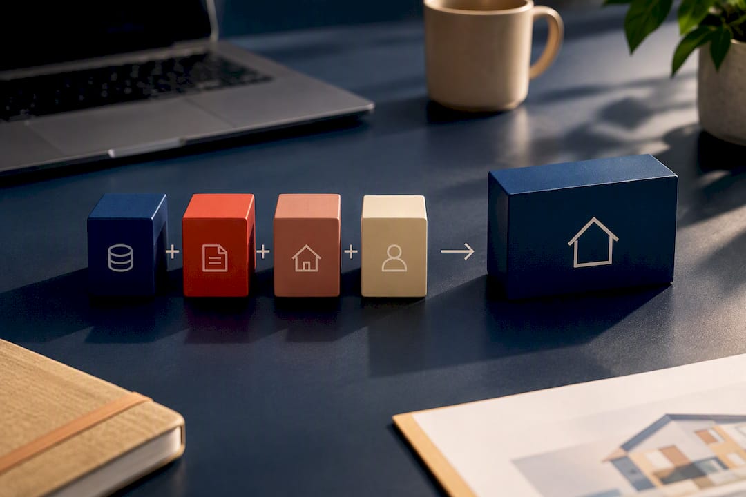 Illustration of property purchase costs combining